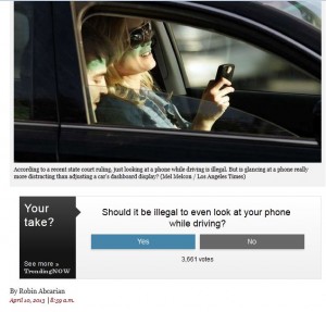 Los Angeles Times vote phone